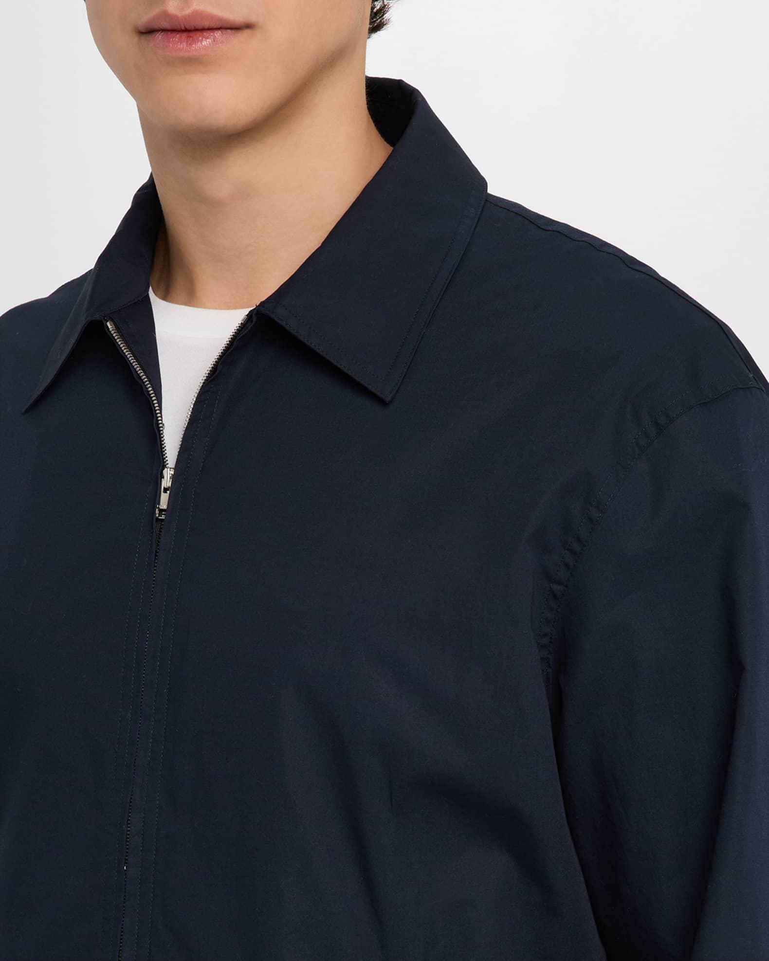 Men's Zip-Front Cotton Poplin Jacket Product Image