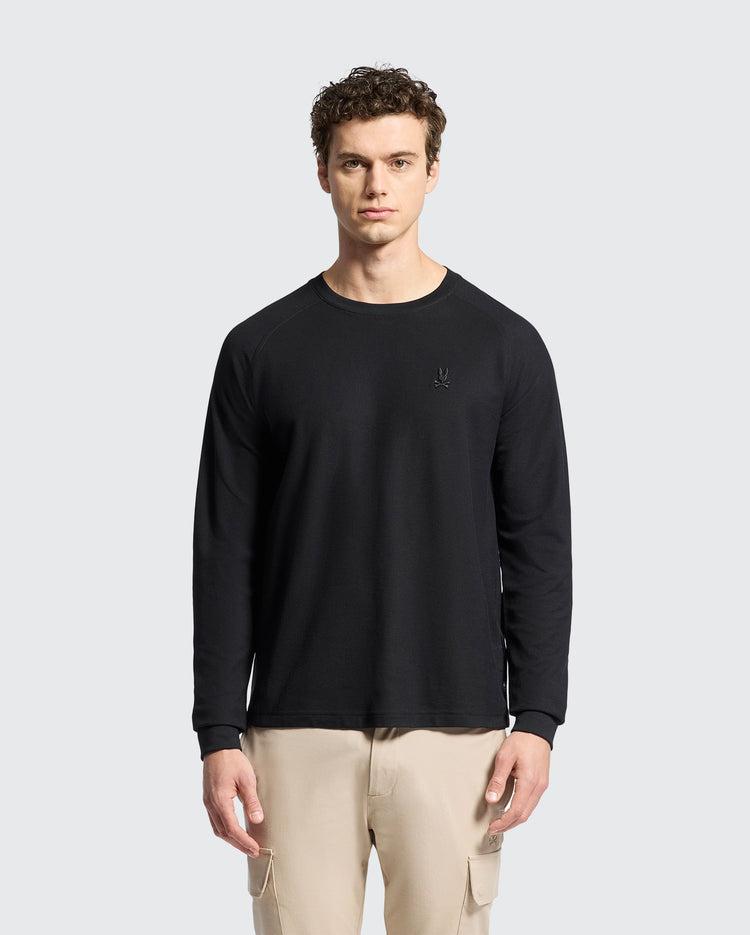 MENS TAYLOR PIQUE LONG SLEEVE TEE - B6T580F200 Male Product Image