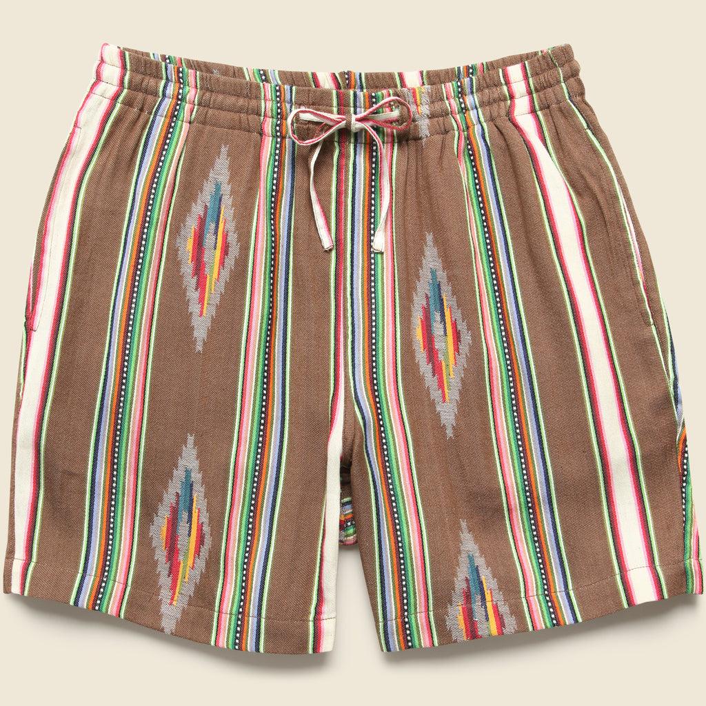 5.5" Handwoven Blanket Stripe Shorts - Nutshell Product Image
