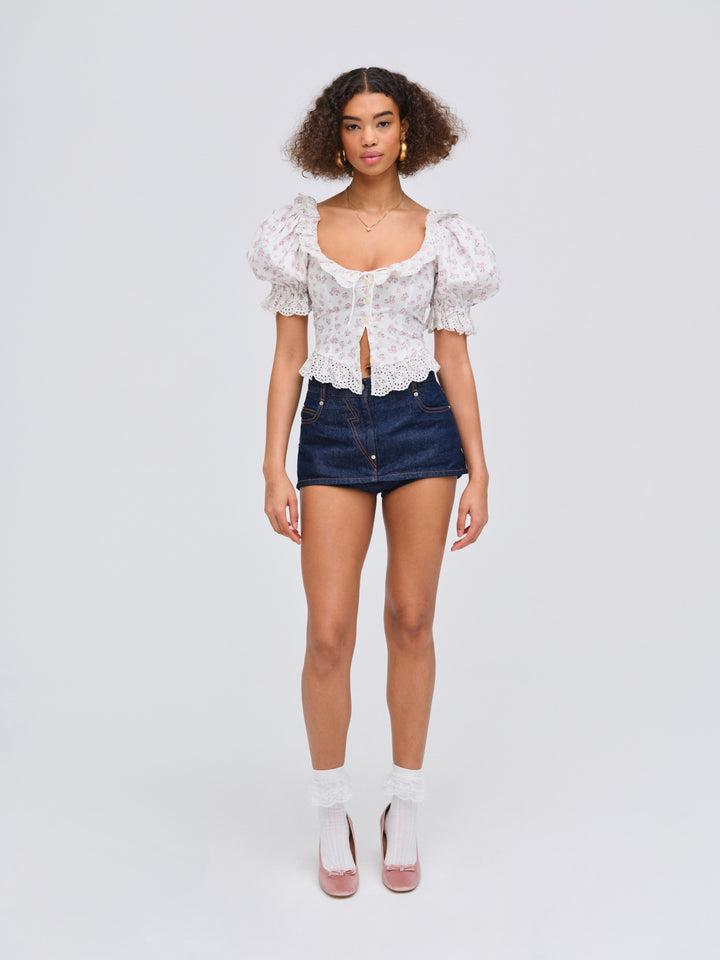 Noam Corset Top — Cream Product Image
