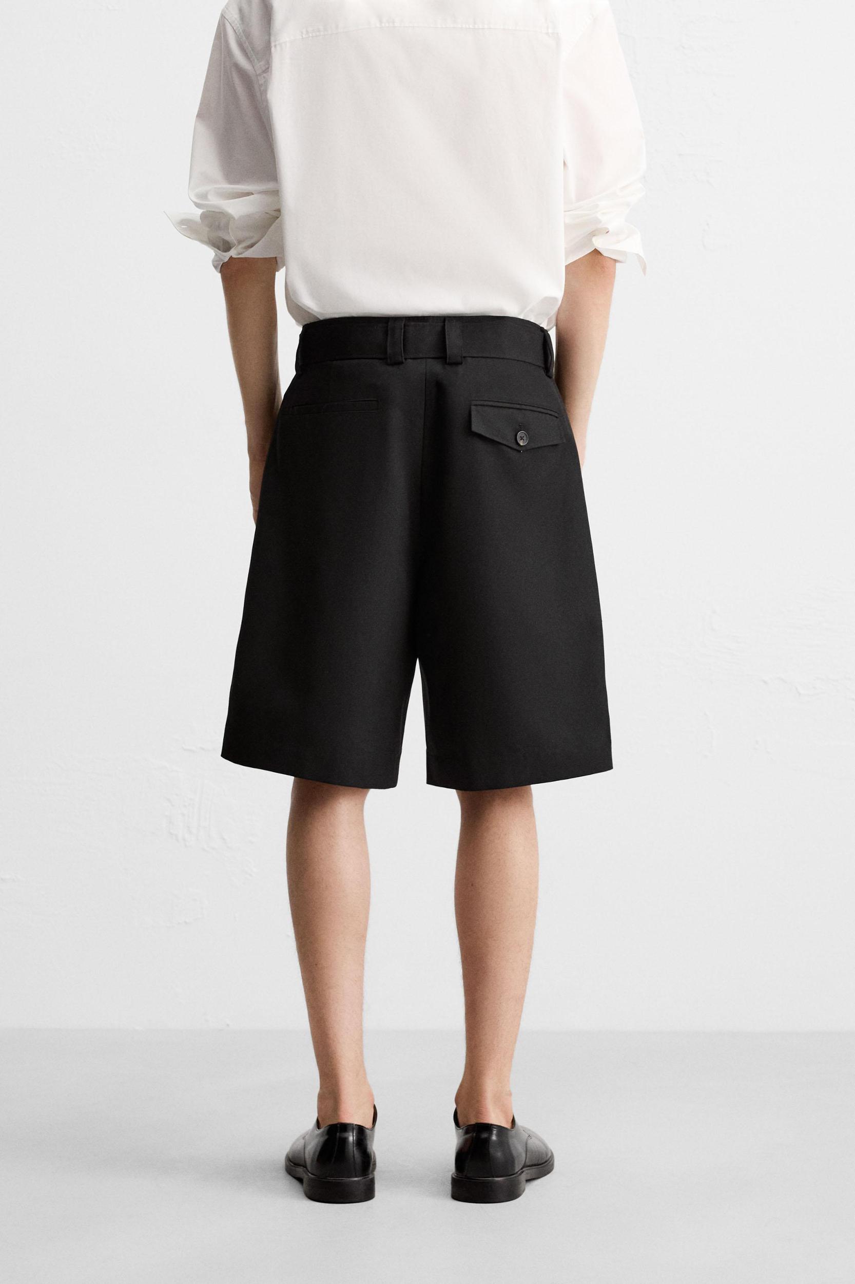 BELTED WIDE FIT BERMUDA SHORTS Product Image