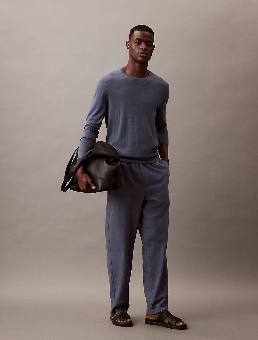 Linen Cotton Pull-On Pants Product Image