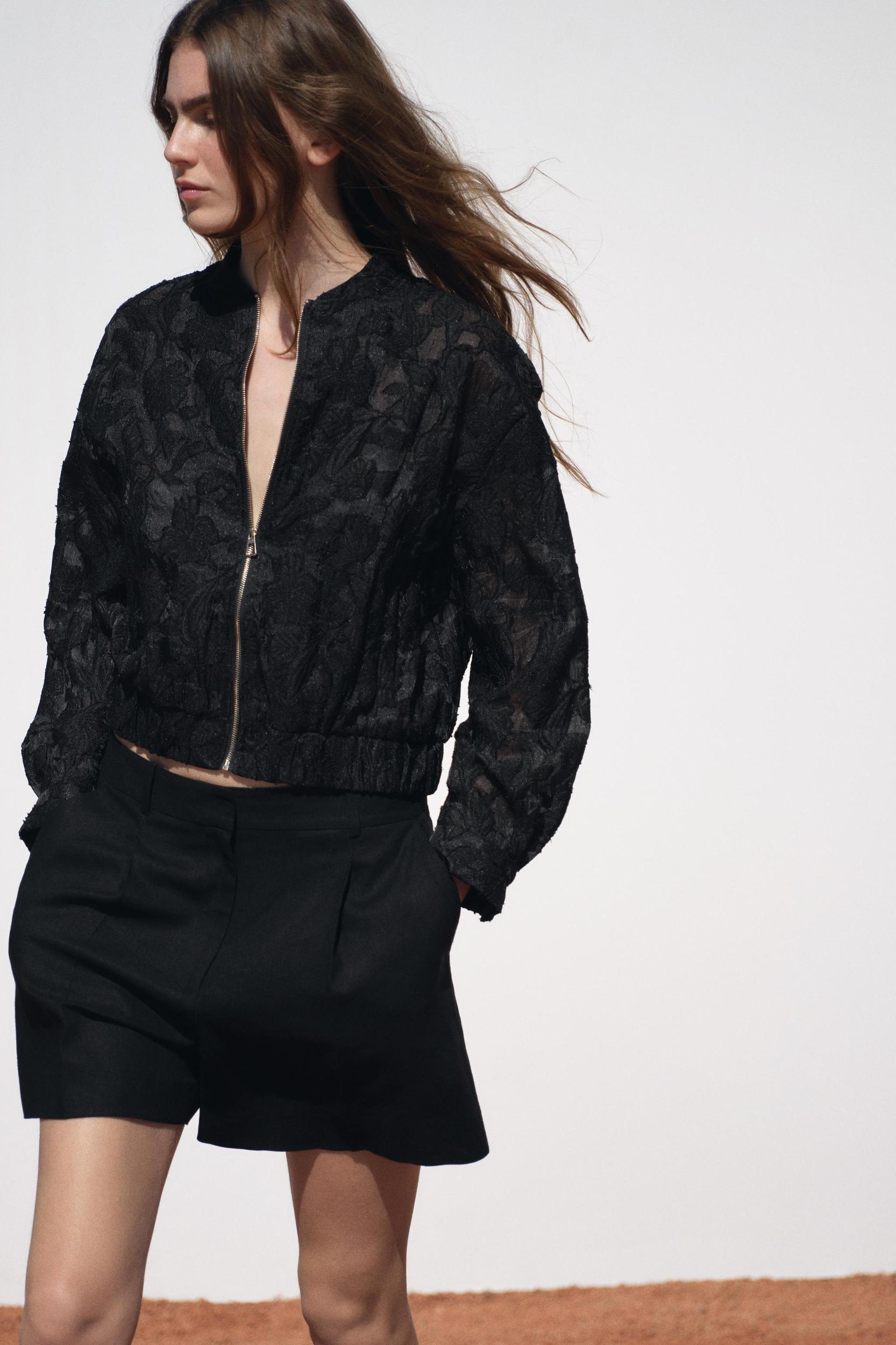 ORGANZA BOMBER JACKET Product Image