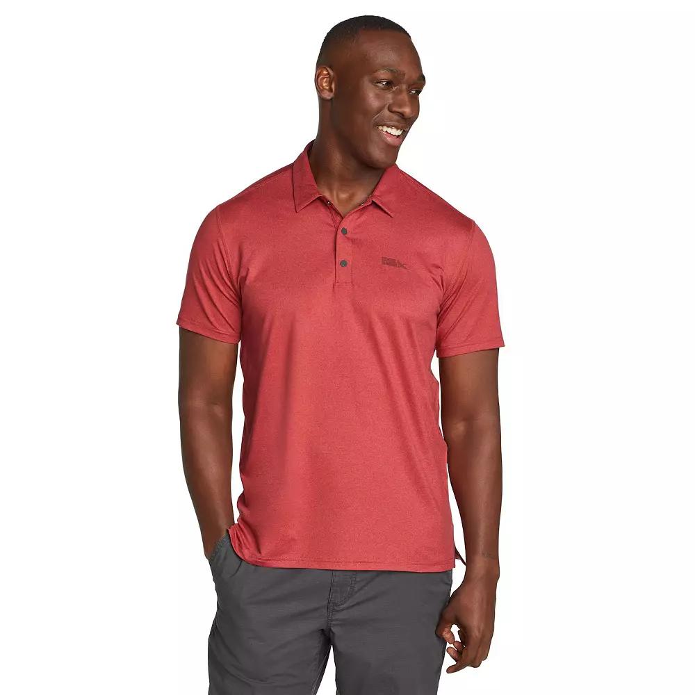 Big & Tall Eddie Bauer Short Sleeve Mountain Trek Polo 2.0 Shirt, Men's, Size: XL Tall, Dark Red Product Image
