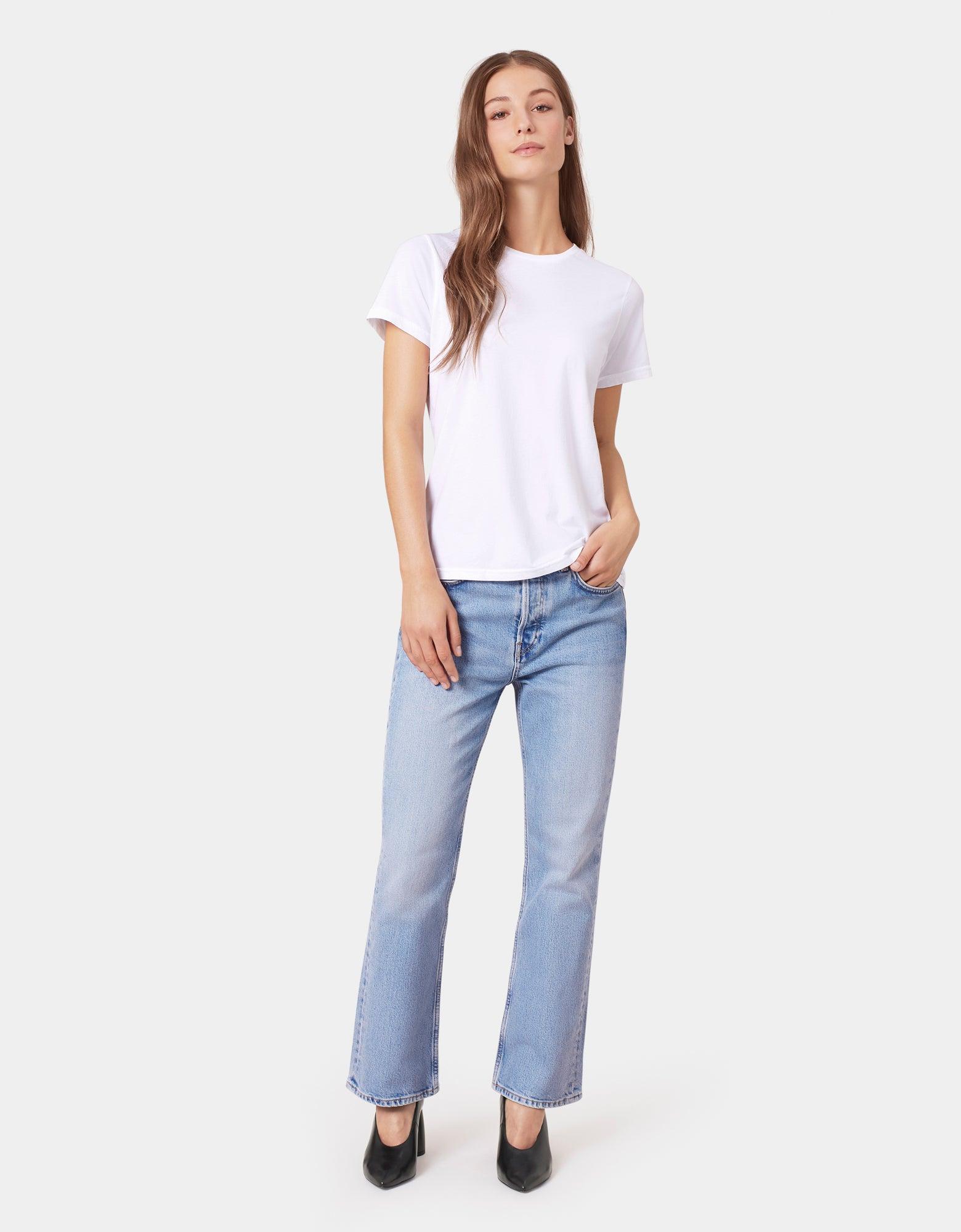 Women Light Organic Tee - Petrol Blue Product Image