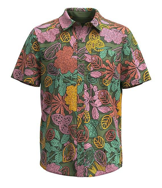 SmartWool Everyday Short Sleeve Tropical Print Woven Shirt Product Image