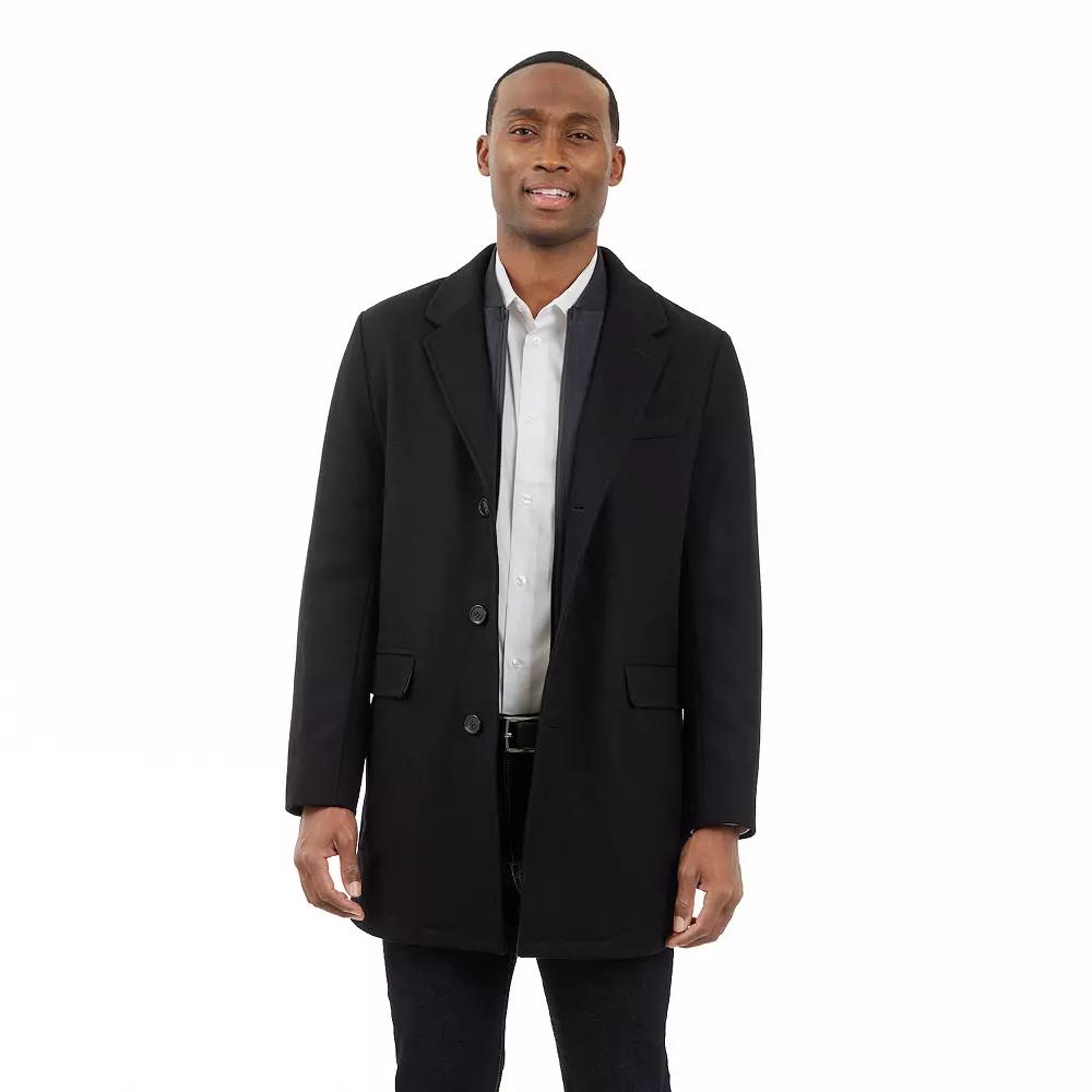 Men's London Fog Wool Blend Car Coat,  Product Image