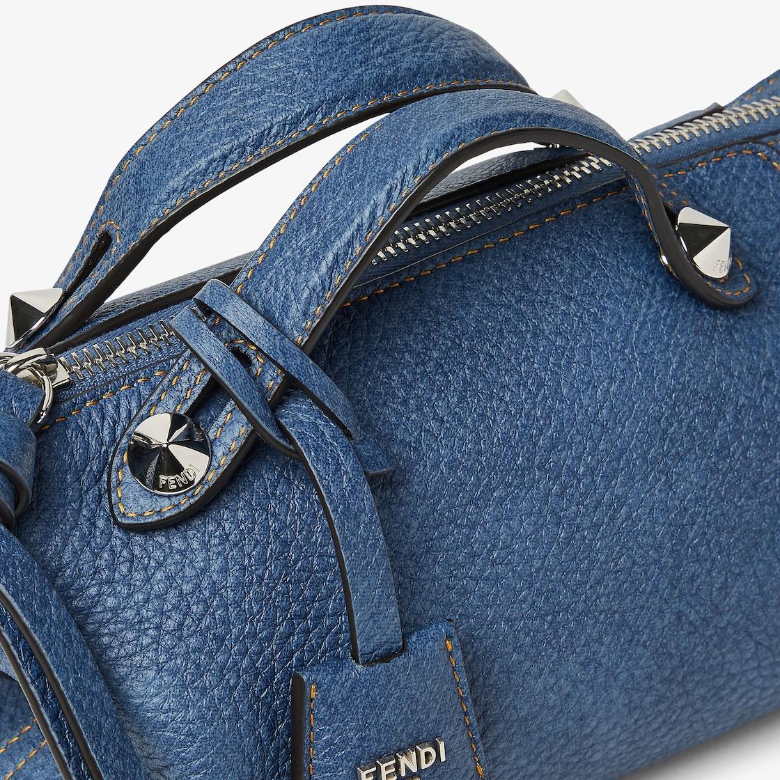 By The Way Soft MiniBlue leather denim-effect mini-bag Product Image