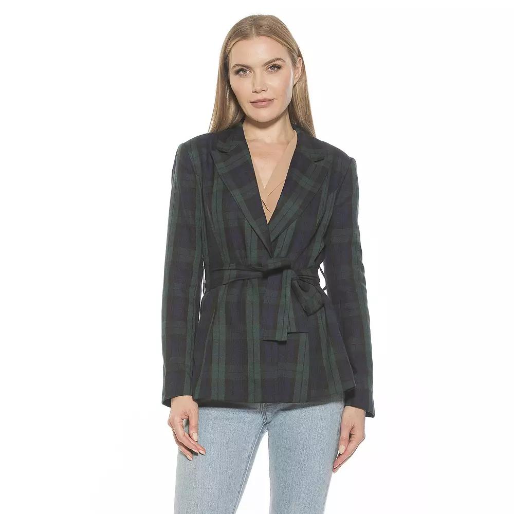 Women's ALEXIA ADMOR Olya Belted Long Blazer,  Product Image