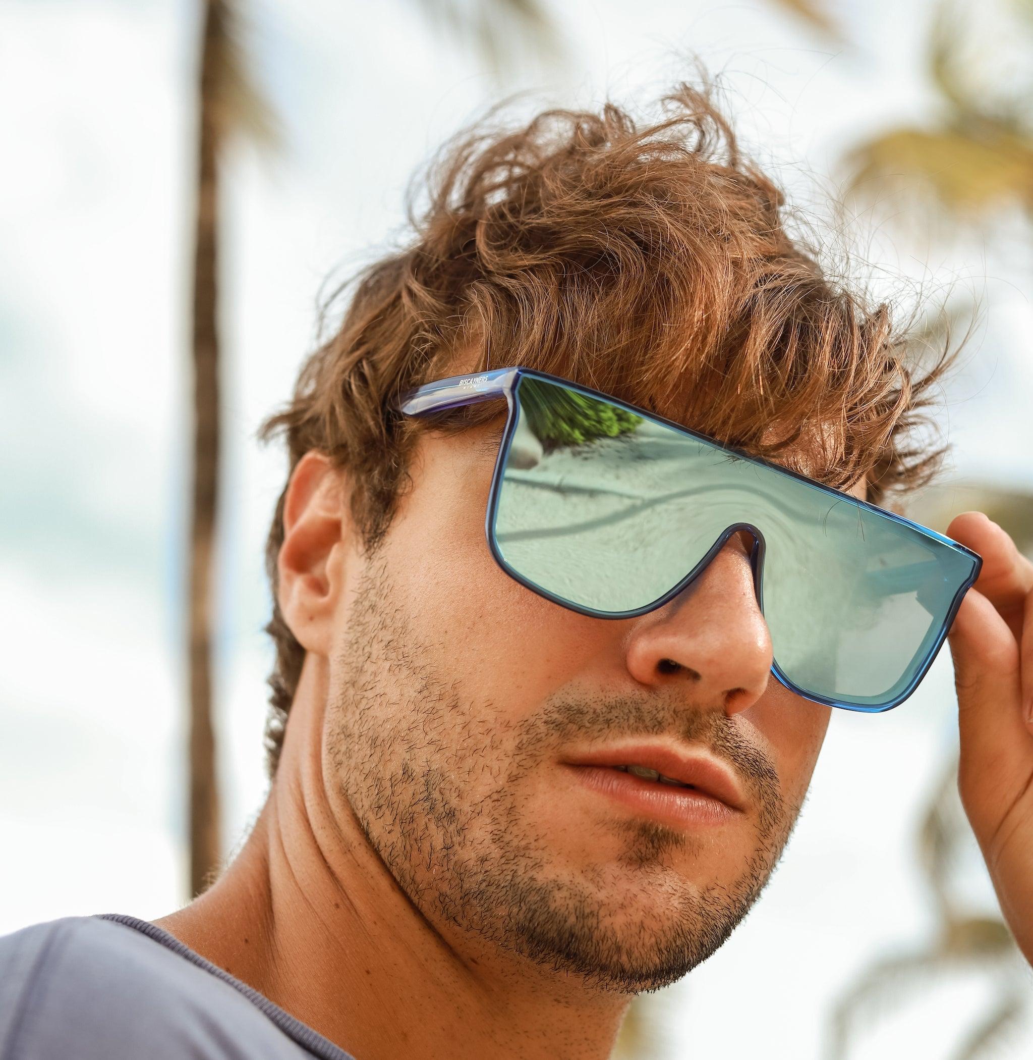 Biscayners Enid Blue Men's Sunglasses Male Product Image