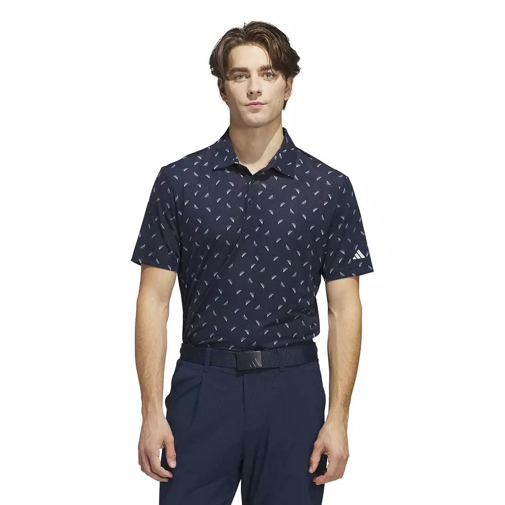 adidas Ultimate365 Printed Mesh Polo Shirt Collegiate Navy M Mens Product Image