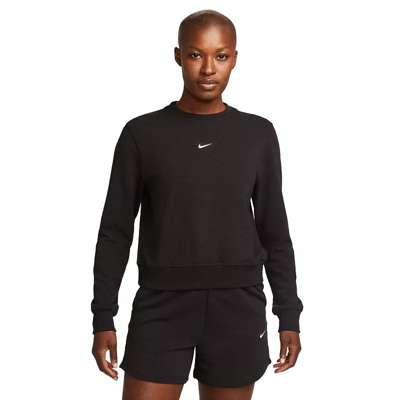 Nike Womens Dri-FIT One Crew-Neck French Terry Sweatshirt | FB5125-010 Product Image