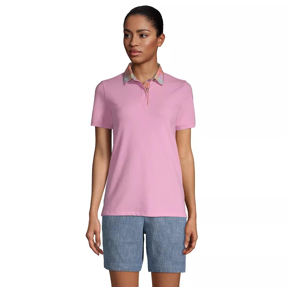 Women's Lands' End Mesh Polo Shirt,  Product Image