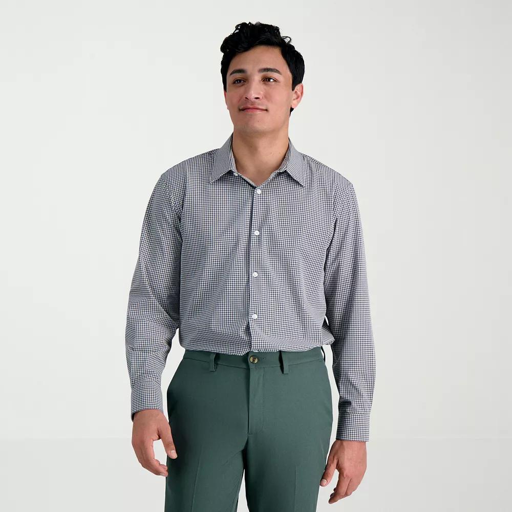 Men's Haggar® Smart Wash Classic Fit Patterned Dress Shirt,  Product Image
