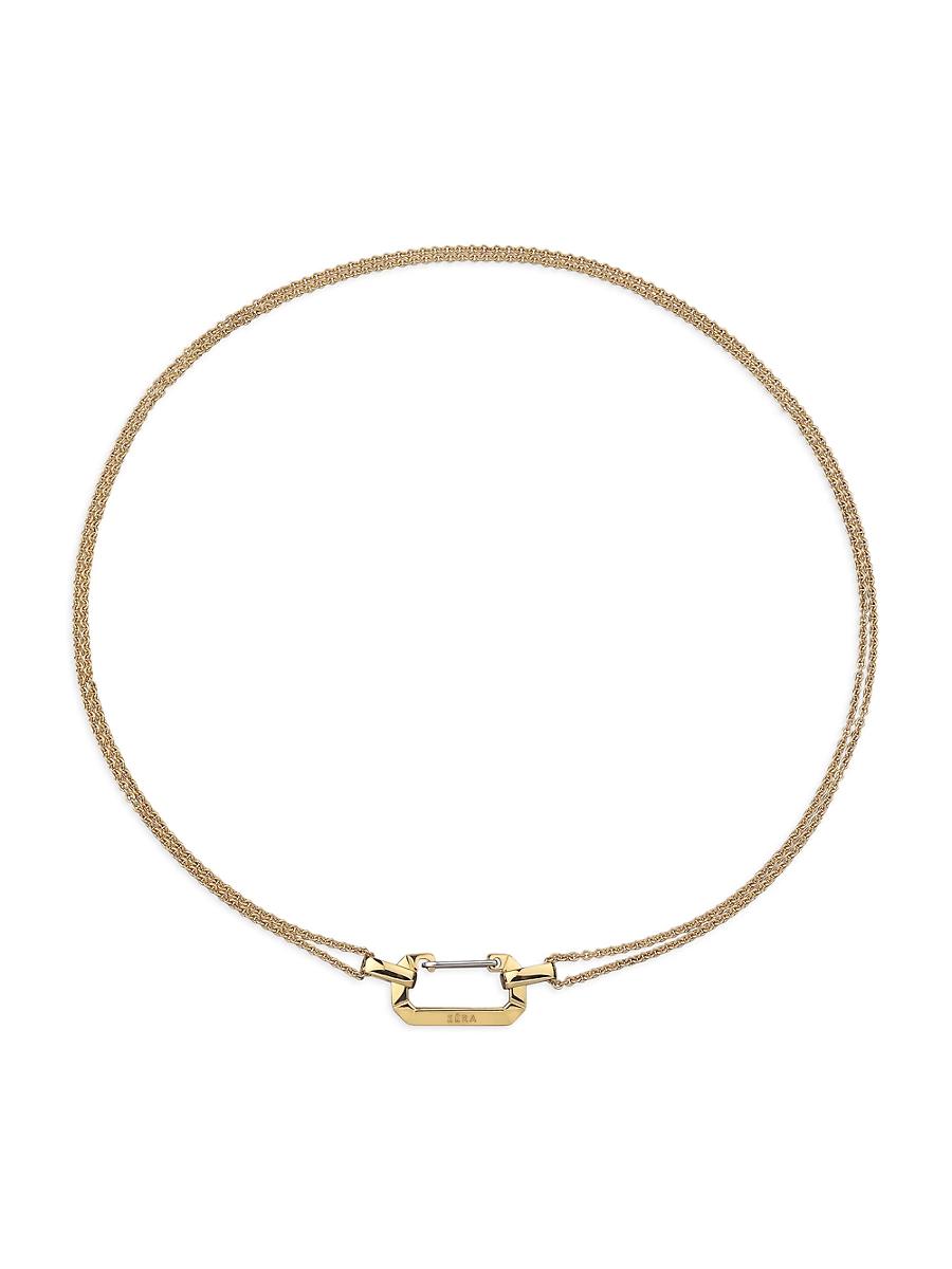 Womens Lucy Two-Tone 18K Gold Pendant Necklace Product Image