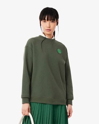 Blended Fabric Pleated Sweatshirt Dress Product Image