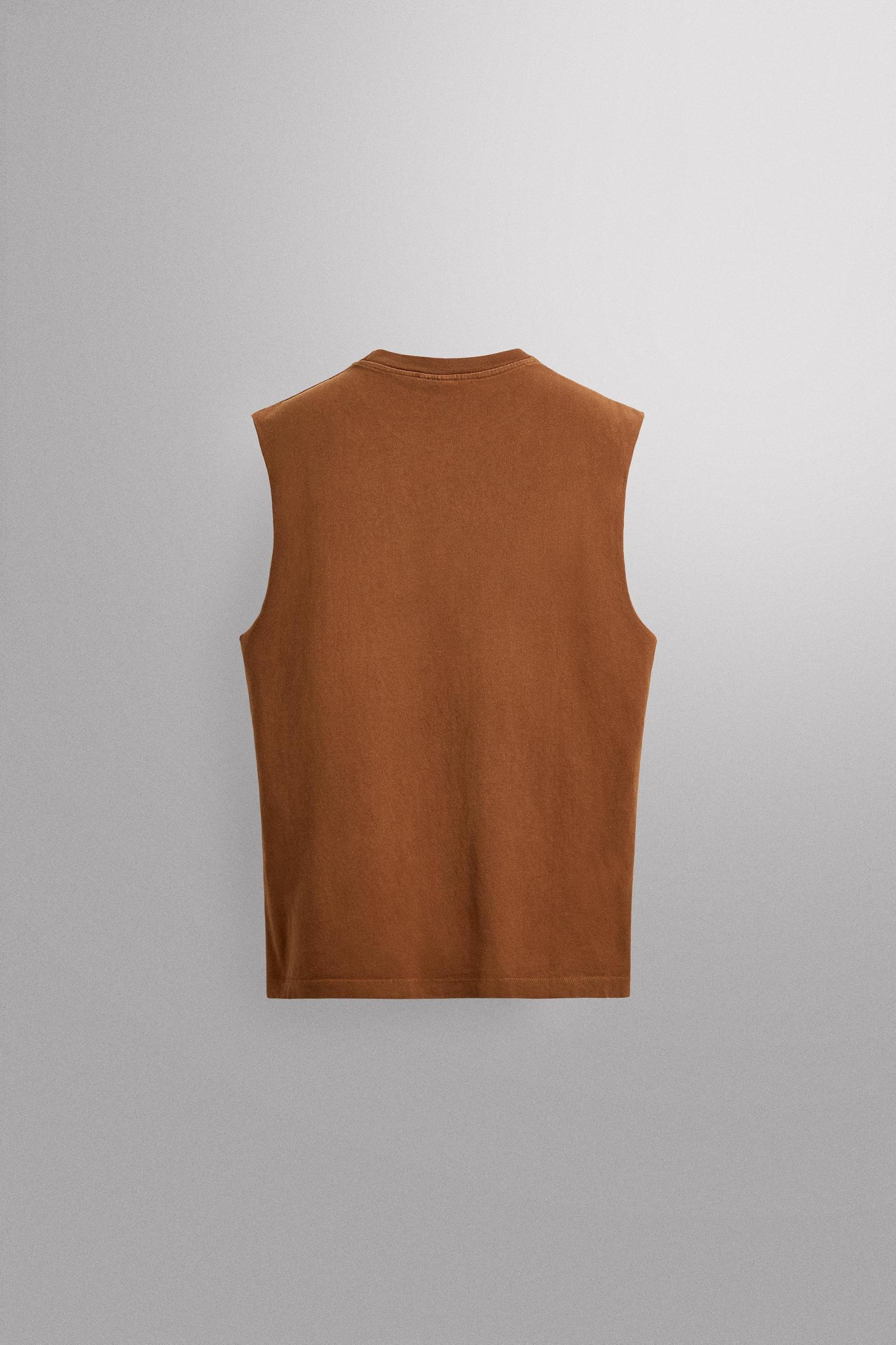 CONTRASTING PRINT TANK TOP Product Image