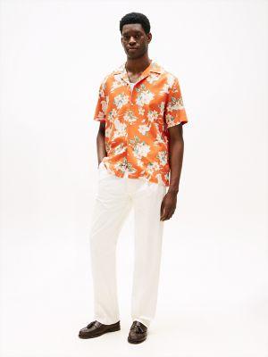 Regular Fit Floral Print Camp Shirt Product Image