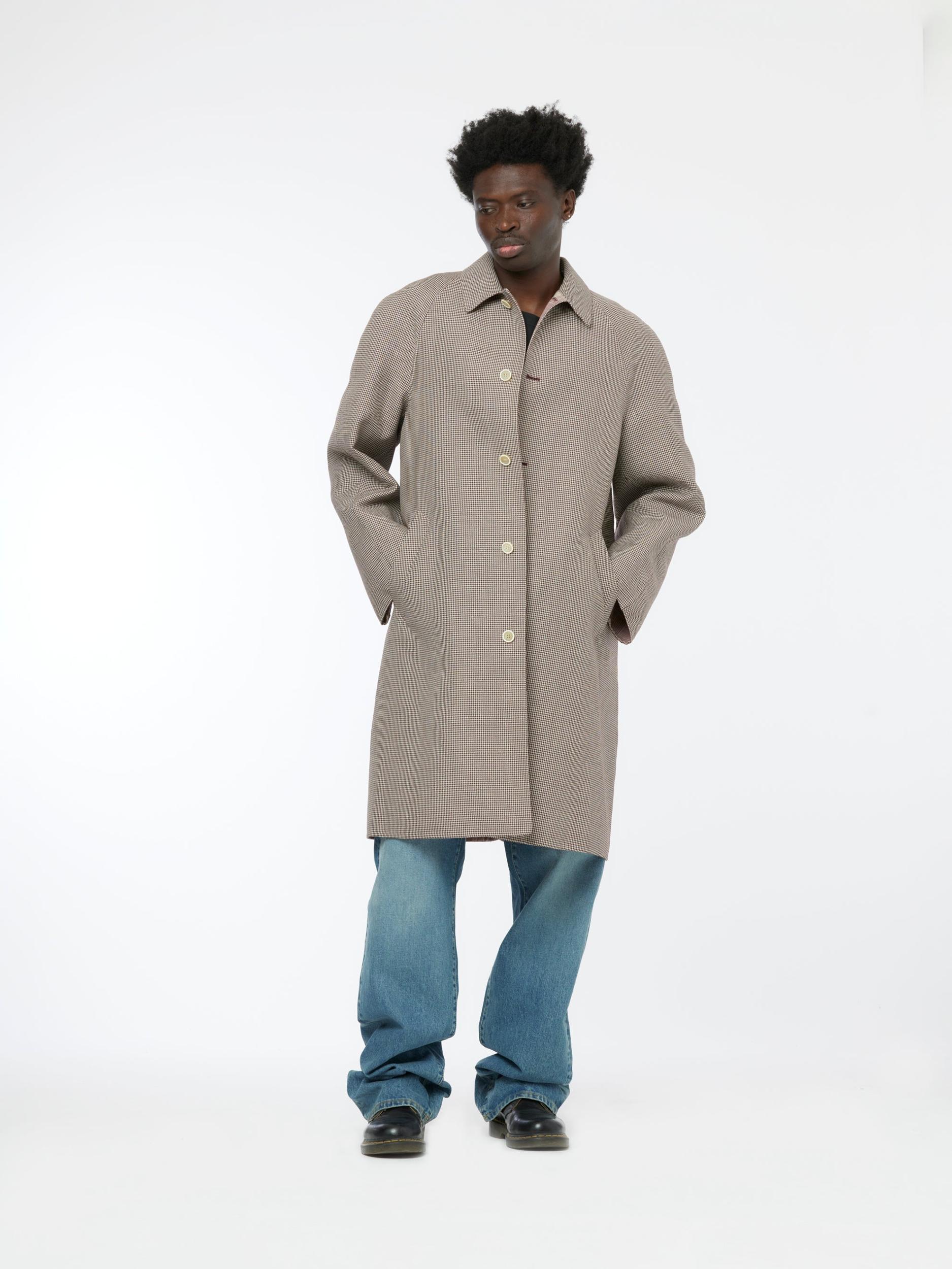 5 Button Coat (Black Cherry) Product Image
