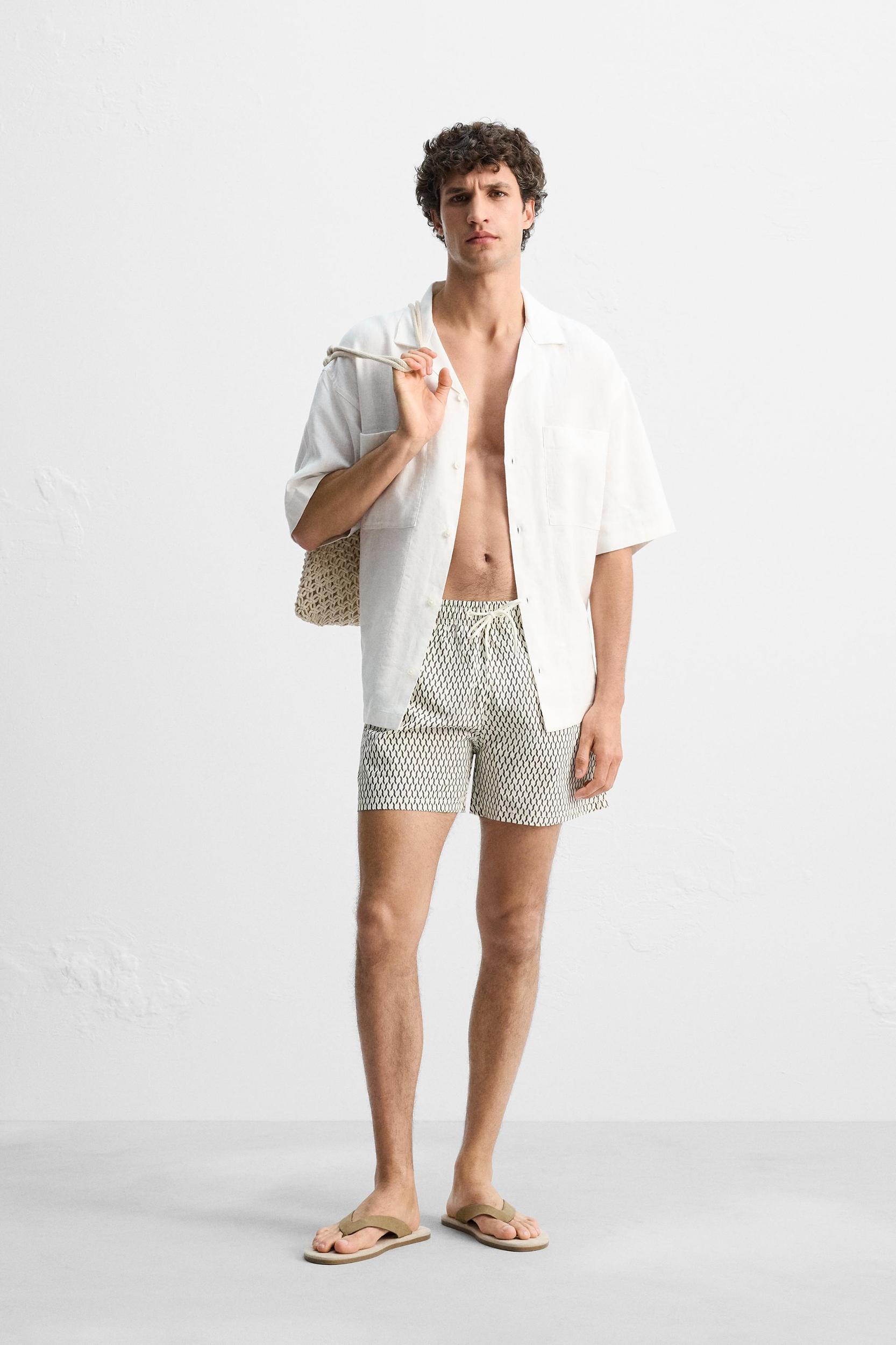 GEOMETRIC PRINT MEDIUM SWIMSUIT Product Image