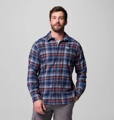 Columbia Mens Cornell Woods Flannel Long Sleeve Shirt- Product Image