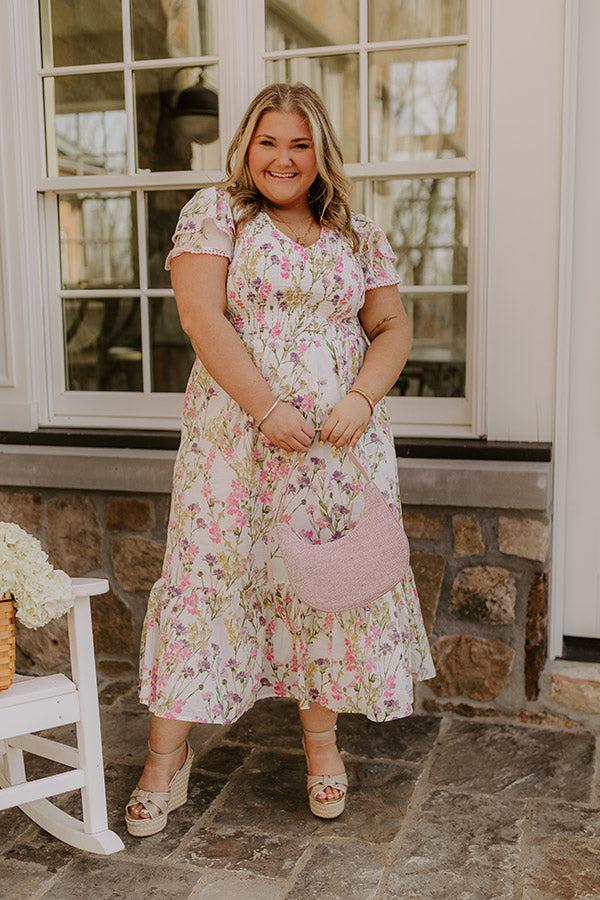 Wisteria Lane Floral Midi Dress Curves Product Image