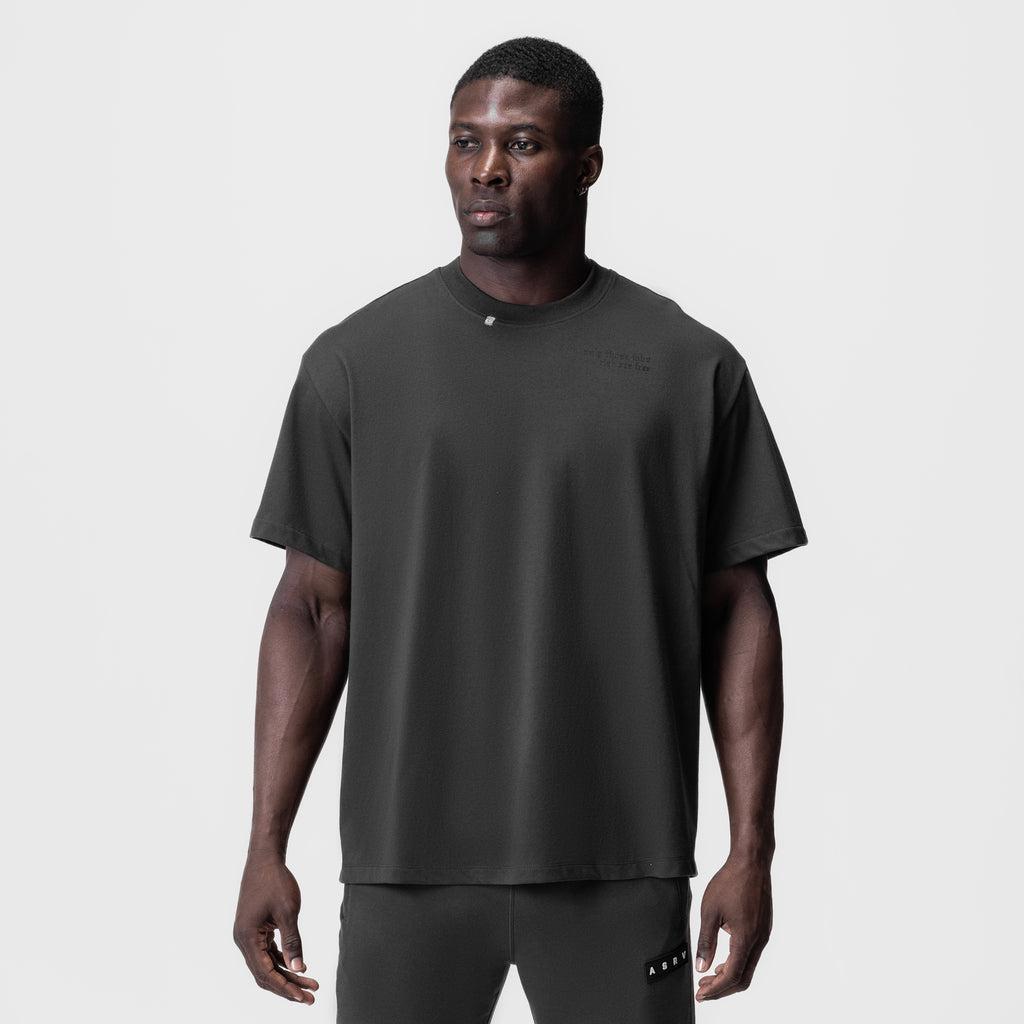 0797. Tech Essential™ Relaxed Tee - Black/White "OTWR" Product Image