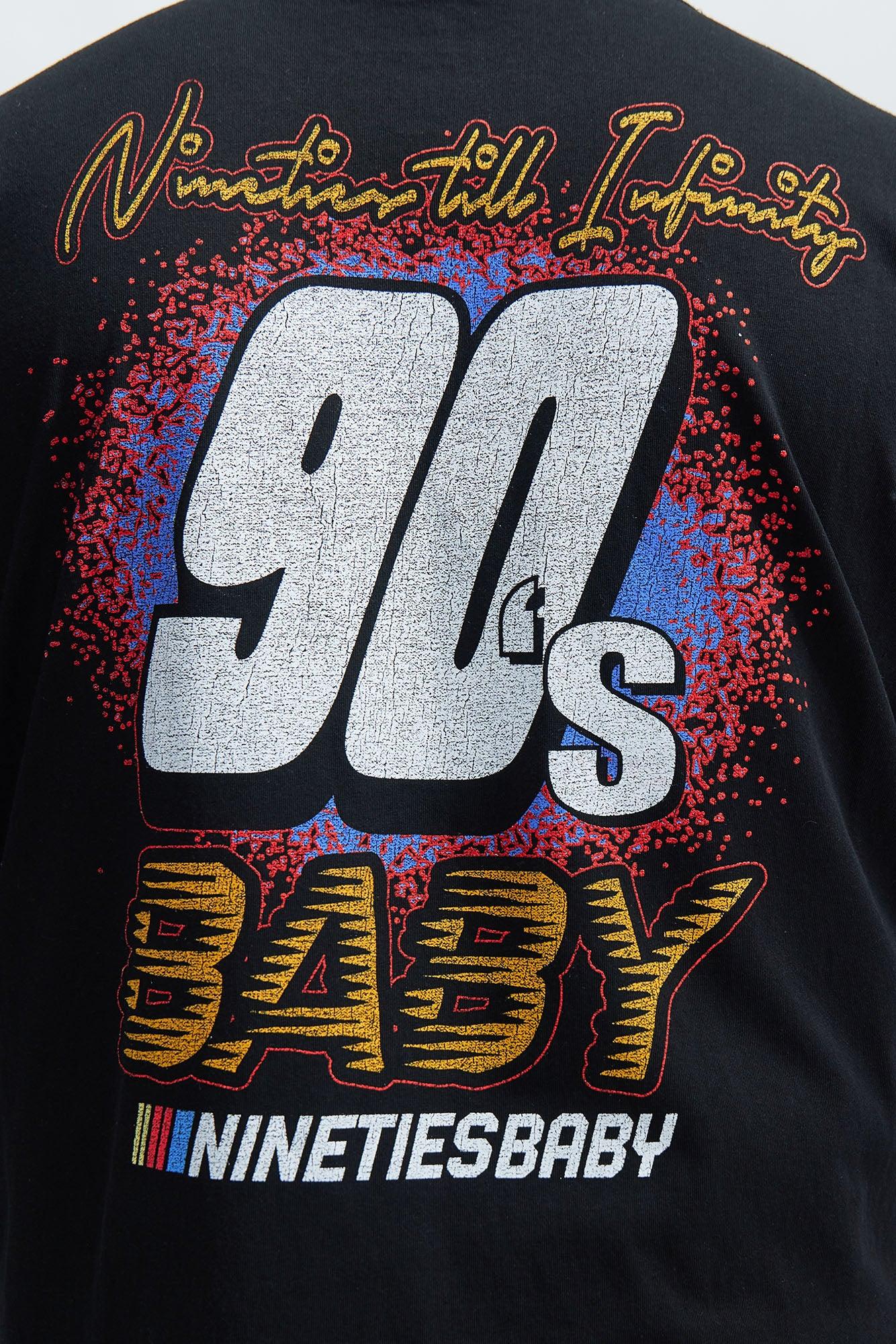 90's Till Infinity Oversized Short Sleeve Tee - Black Product Image