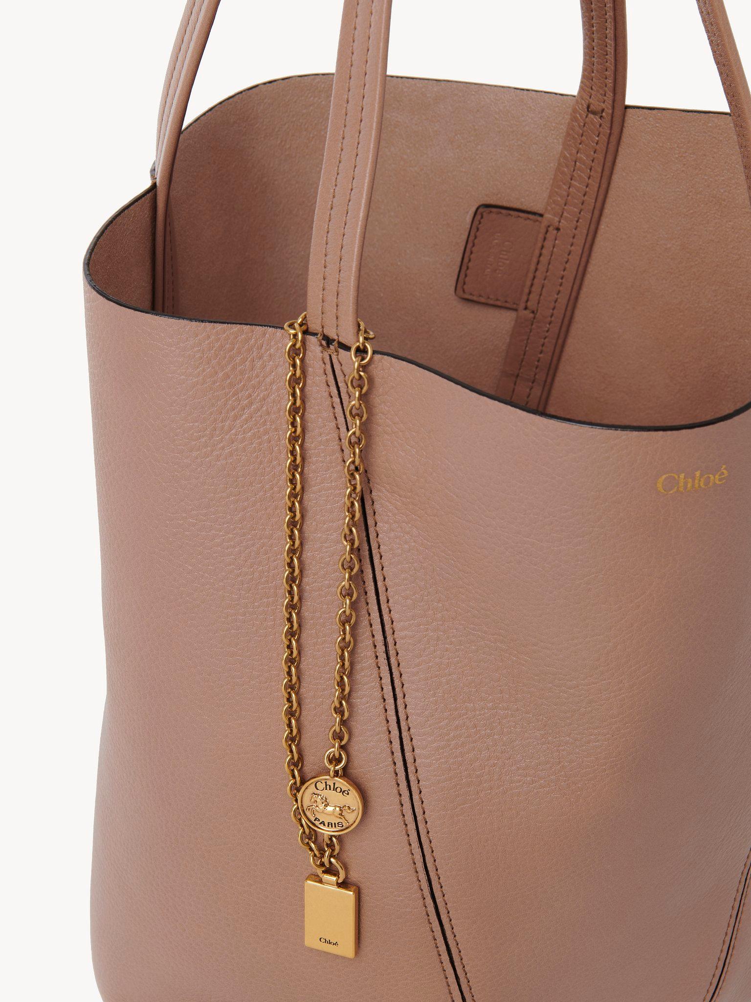 Chloé Spin tote bag in grained leather Product Image