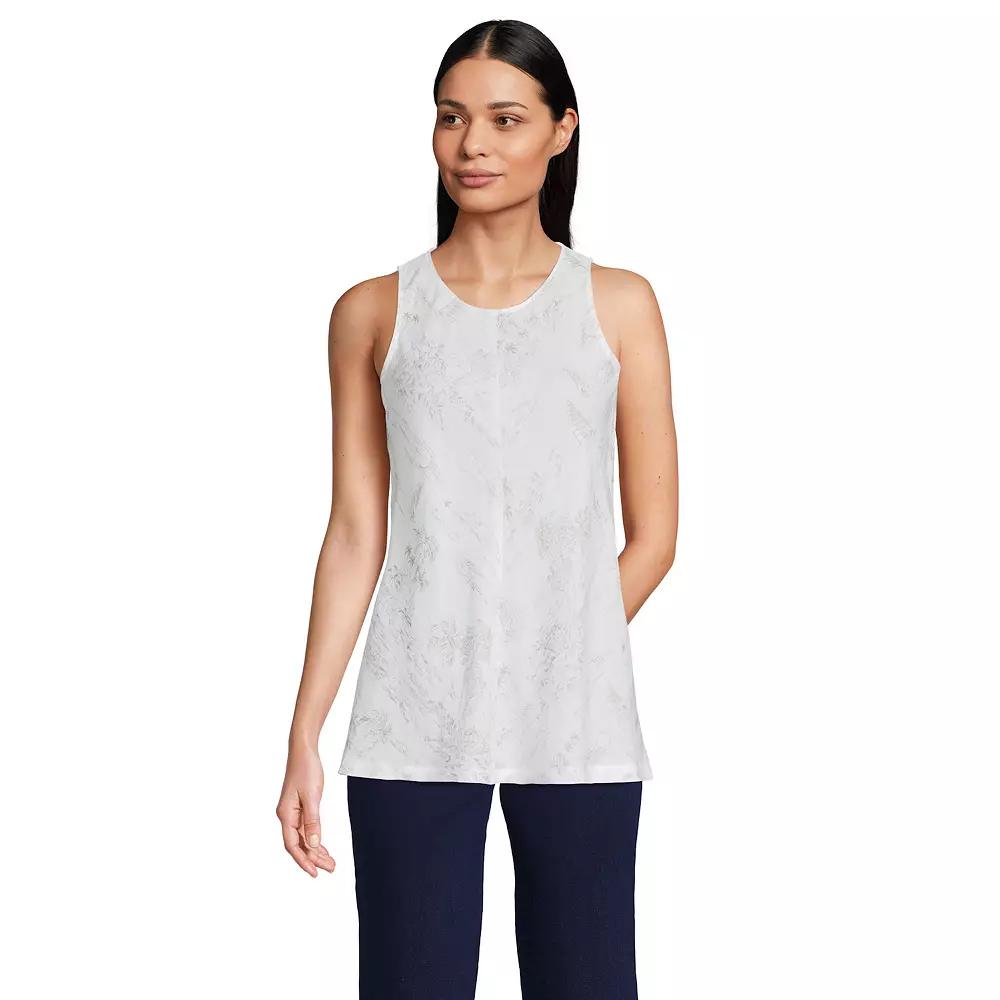 Women's Lands' End Linen Sleeveless Shirt,  Product Image