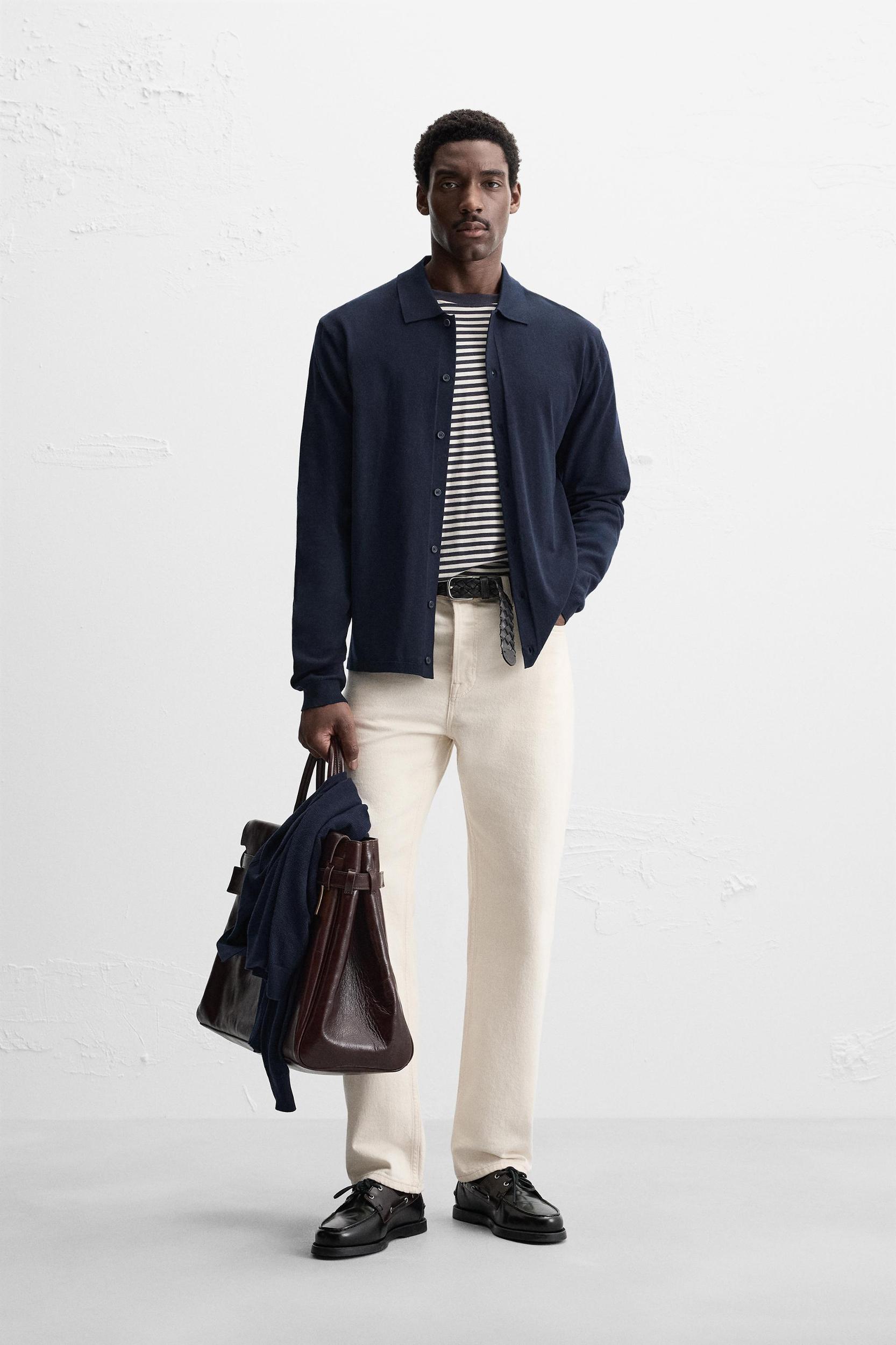 LYOCELL BLEND KNIT SHIRT Product Image