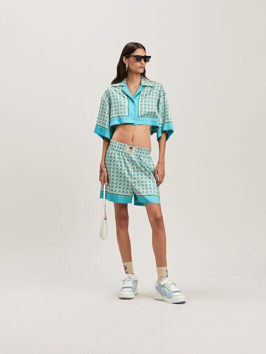 PA DIAMONDS CROP SHIRT Product Image