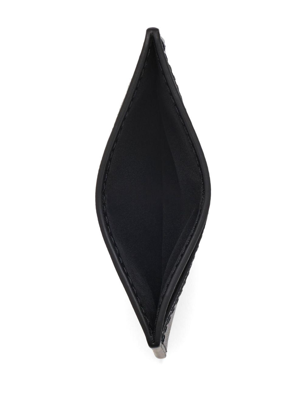 logo-print leather cardholder  Product Image