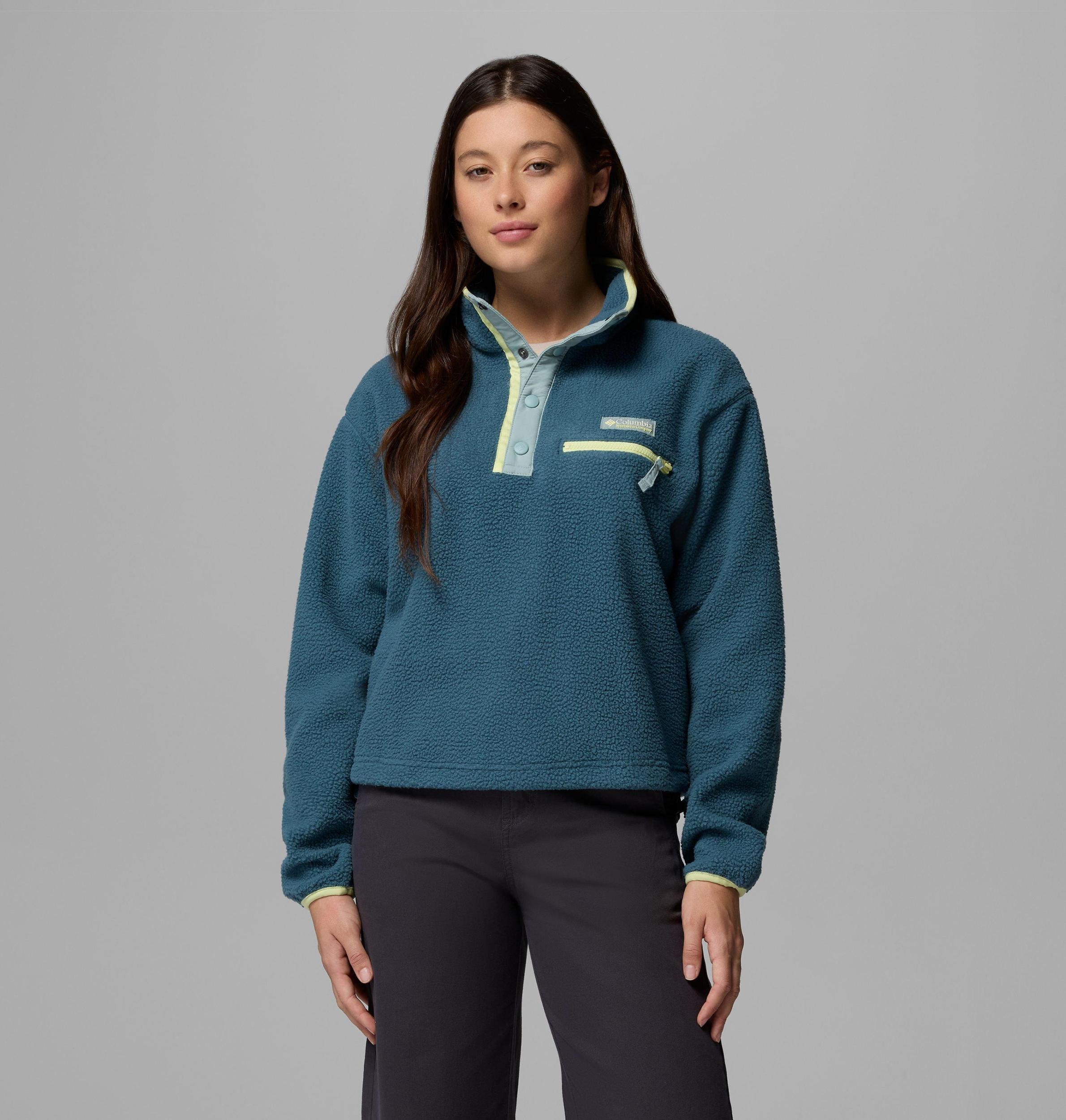 Columbia Womens Helvetia II Cropped Half Snap Fleece Pullover- Product Image