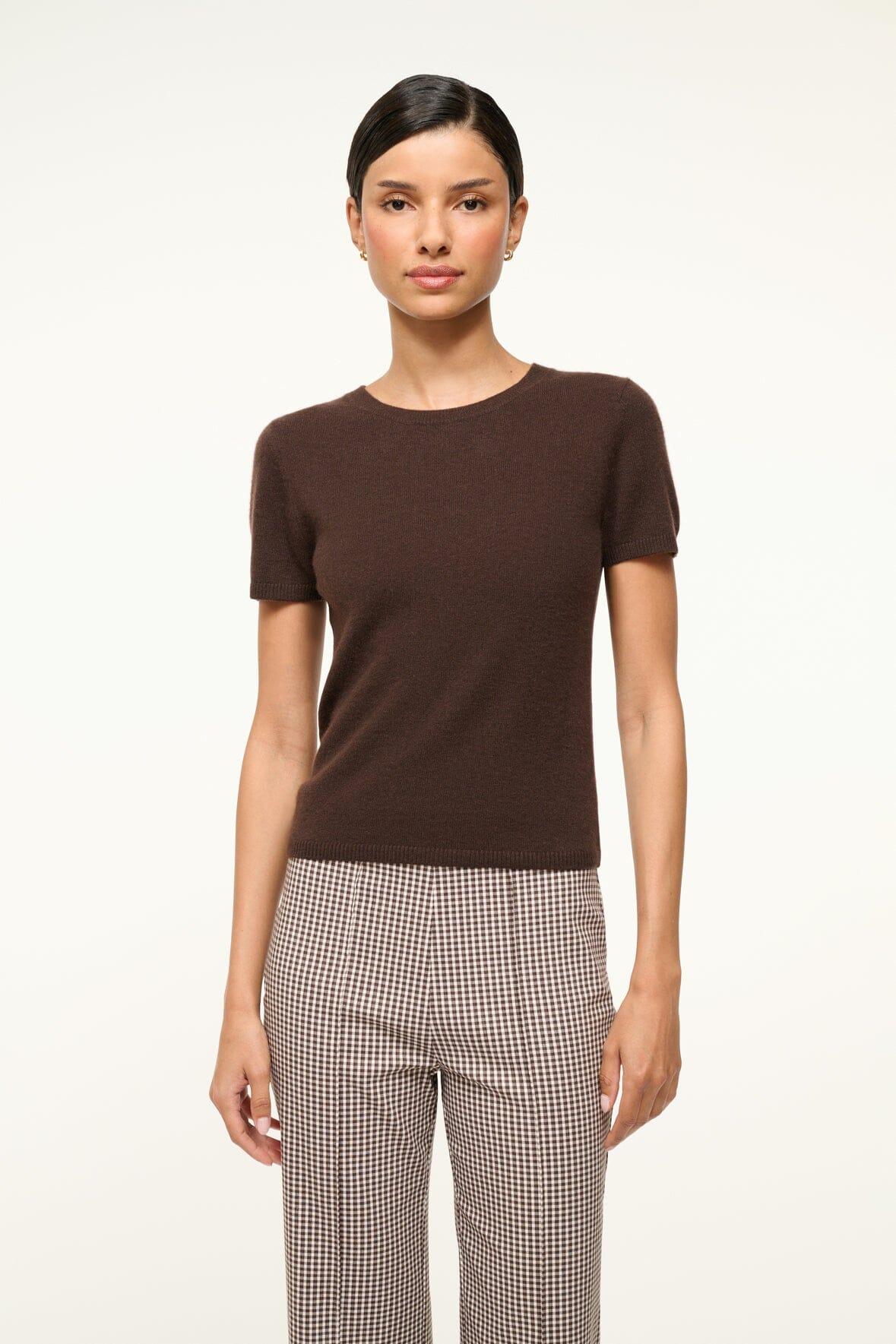 EASY CASHMERE TEE | DARK CHOCOLATE Product Image