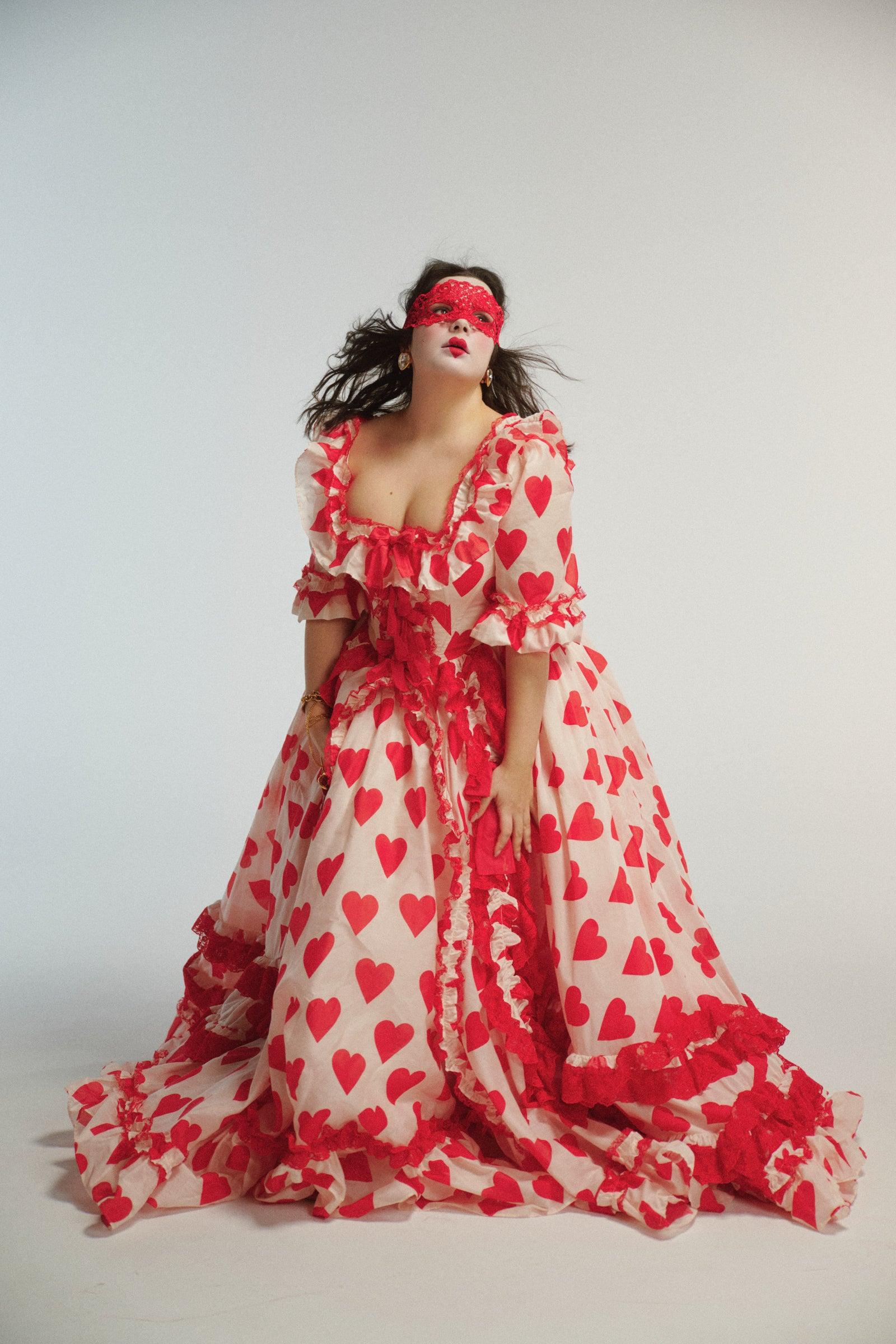 The Silk Organdy Queen Of Hearts Antoinette Gown Product Image