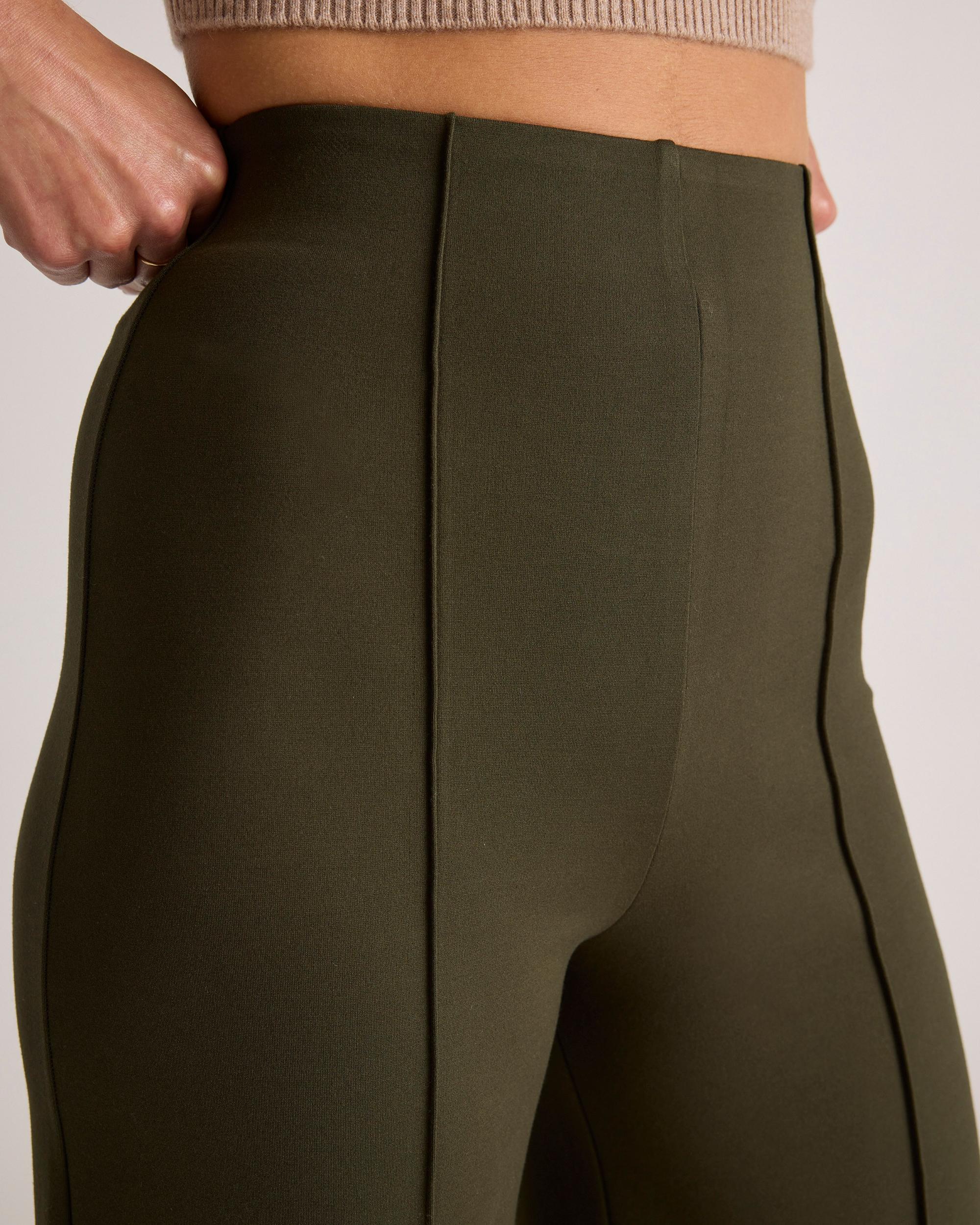 Quince | Women's Ultra-Stretch Ponte Super Wide Leg Ankle Pants Size XL, Rayon Product Image