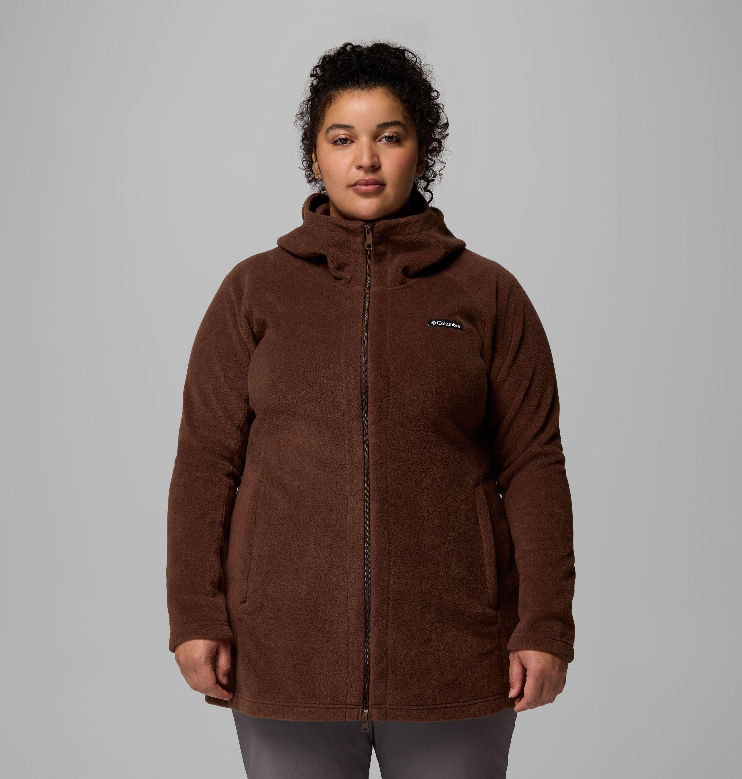 Columbia Women s Benton Springs II Long Fleece Hoodie - Plus Size- Product Image