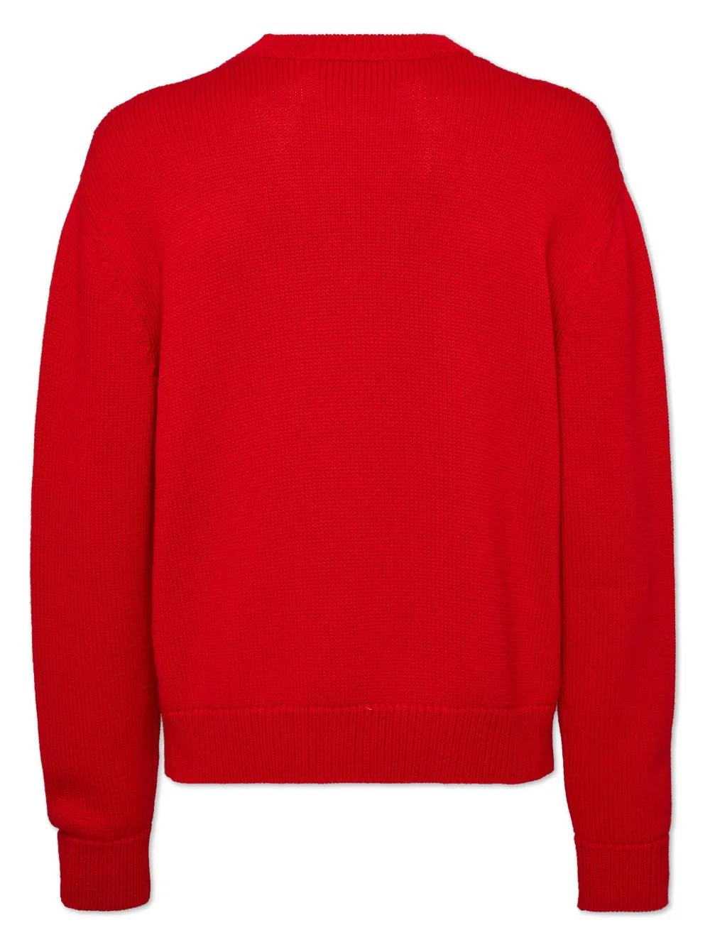 crew-neck logo-intarsia jumper Product Image