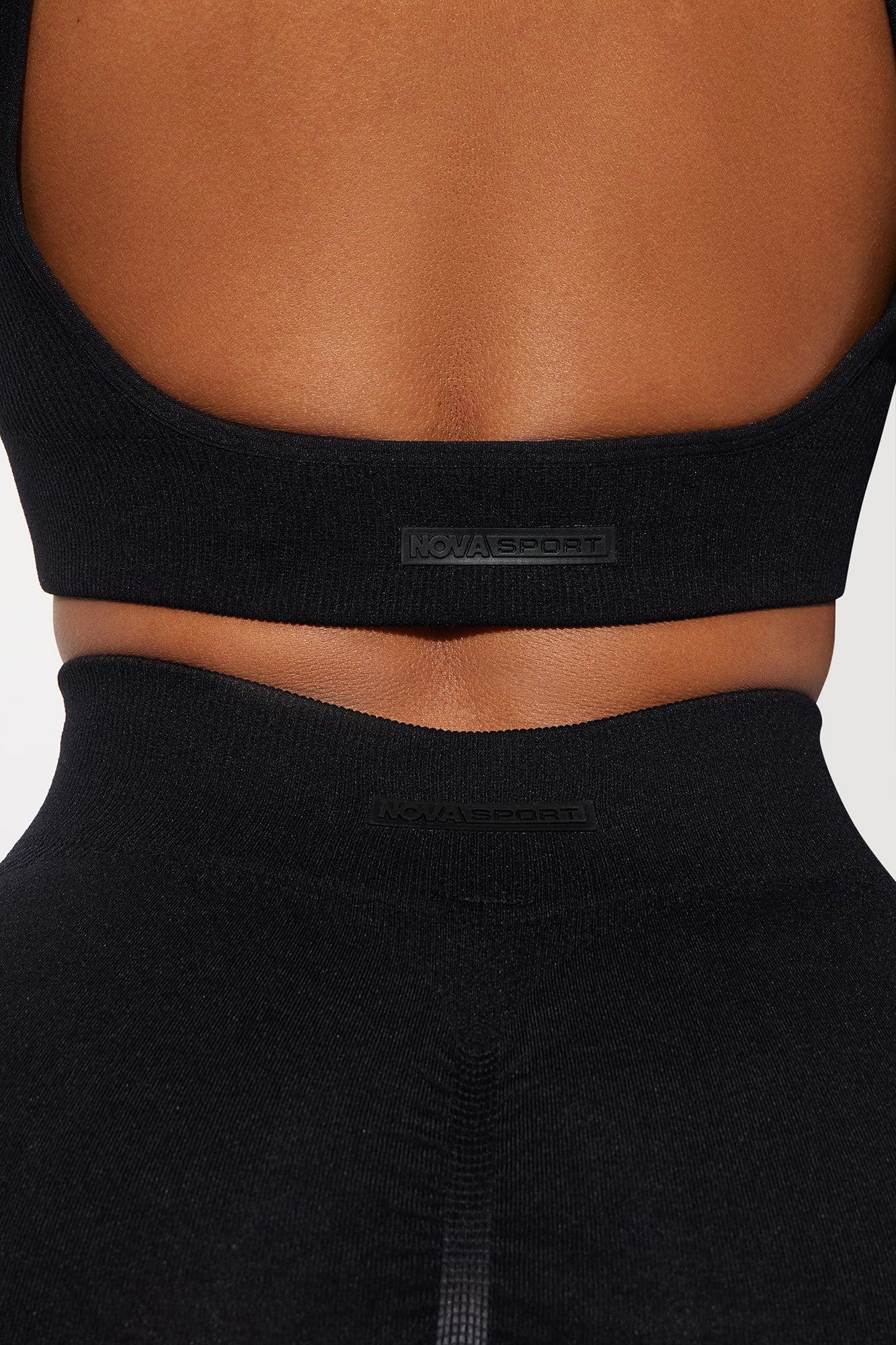 Beach Body Effortless Seamless Sports Bra - Black Product Image