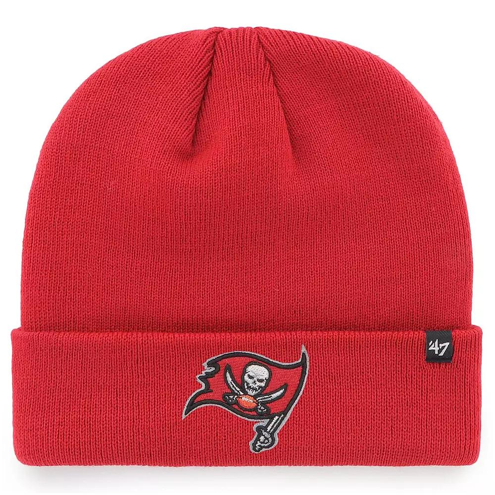 Men's '47 Red Tampa Bay Buccaneers Secondary Basic Cuffed Knit Hat Product Image