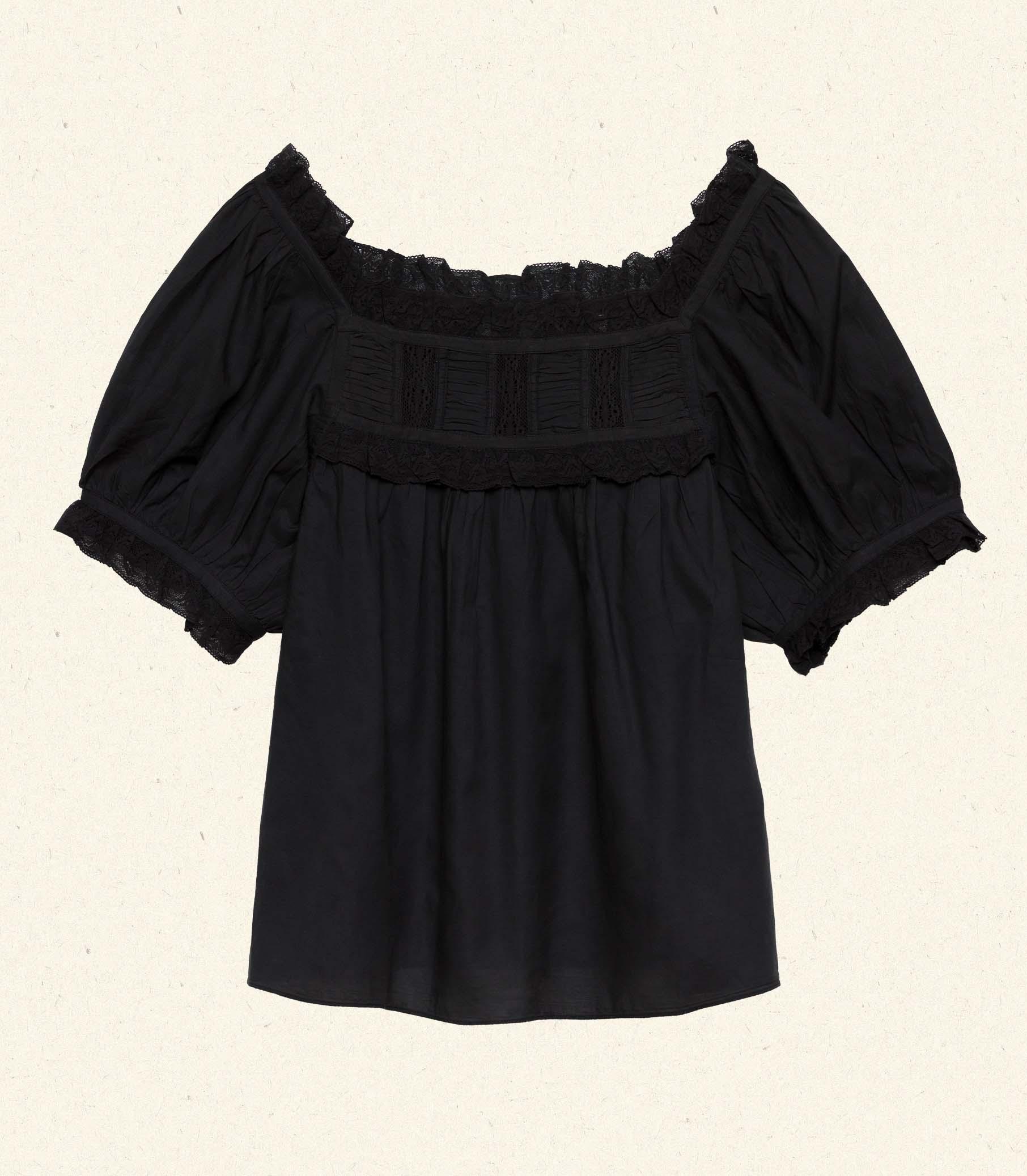 FRANCES TOP -- BLACK Product Image