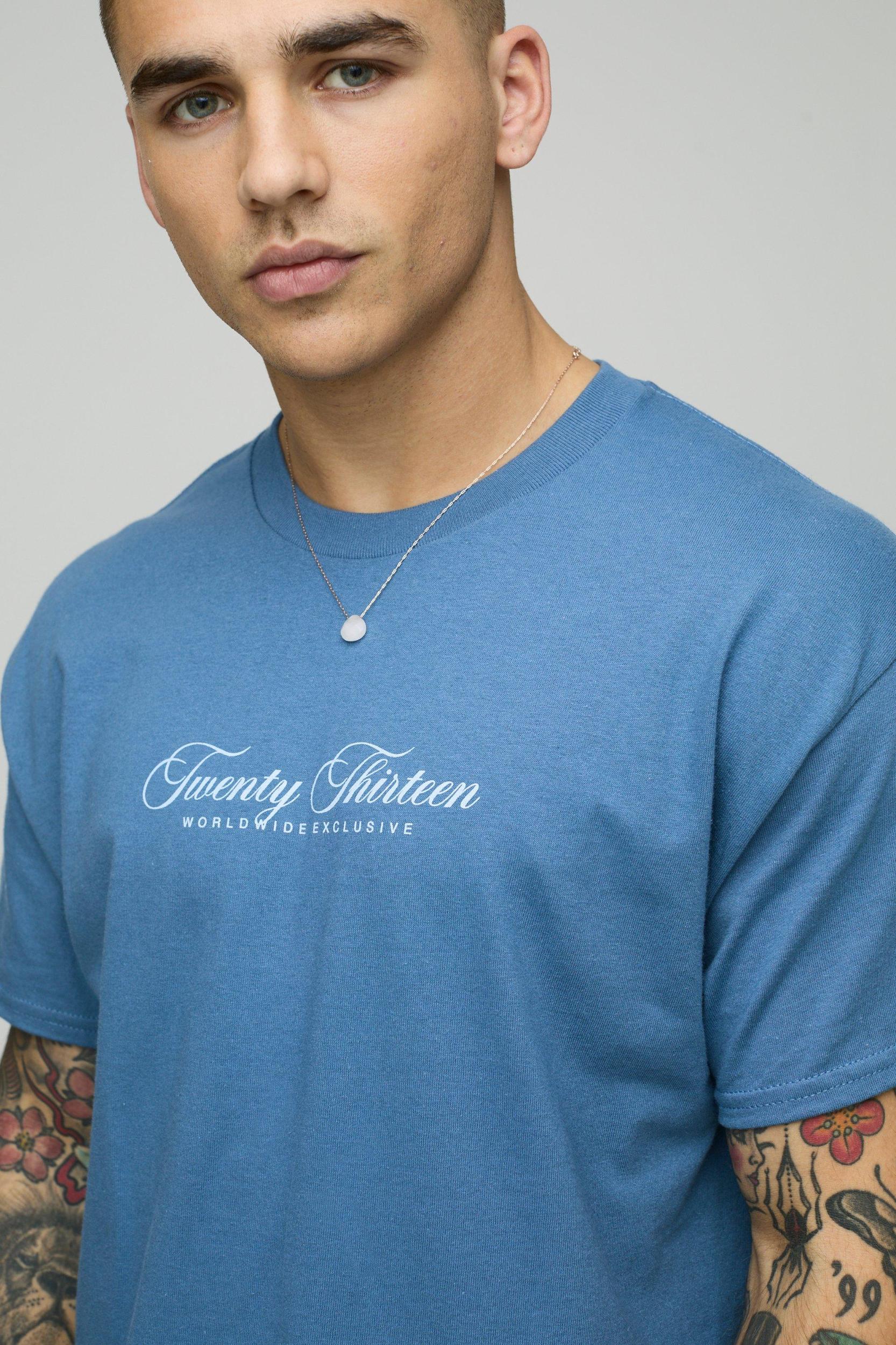 Oversized Tonal Palm Graphic T-Shirt | boohooMAN USA Product Image