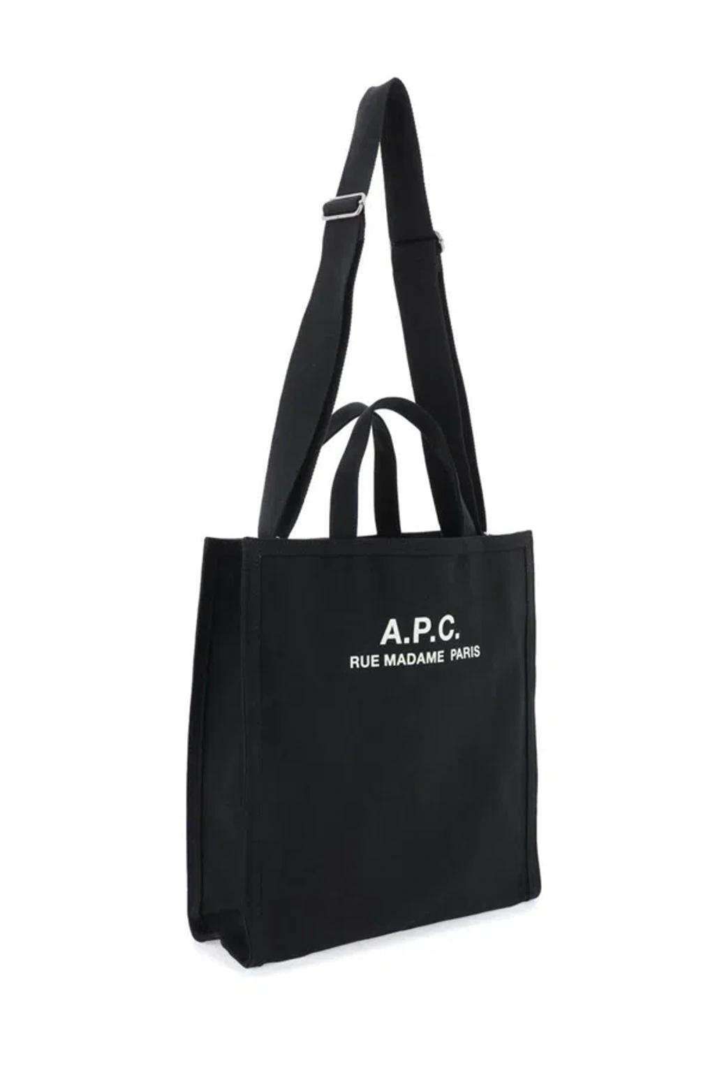 APC Récupération Canvas Shopping Bag In Black Product Image