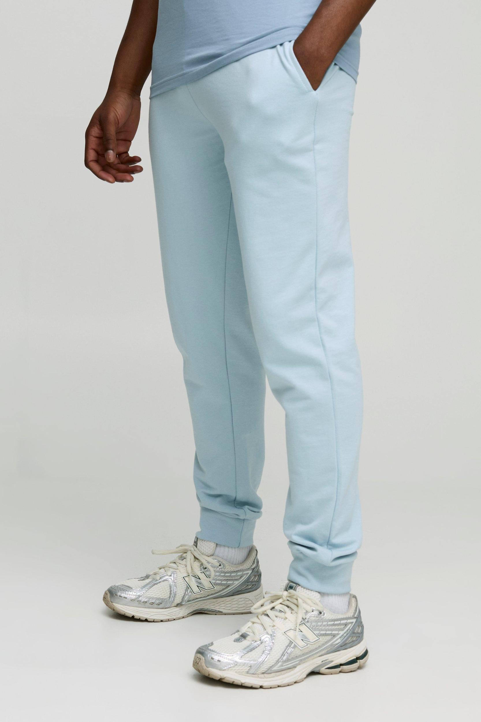 260GSM Loopback Basic Regular Fit Sweatpants | boohooMAN USA Product Image