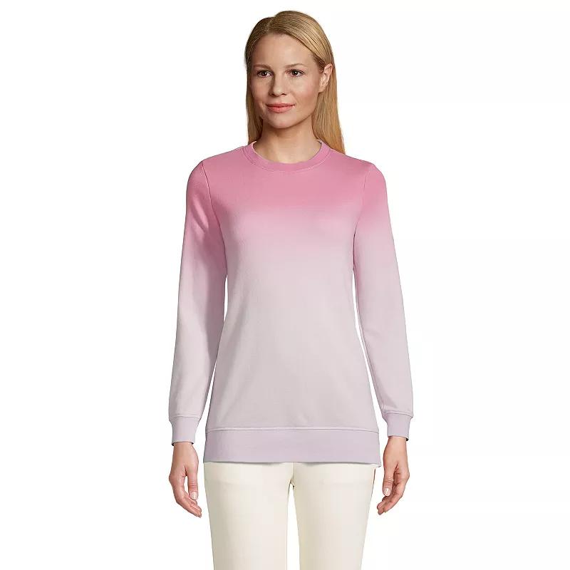 Womens Lands End Serious Sweats Crewneck Sweatshirt Tunic Product Image