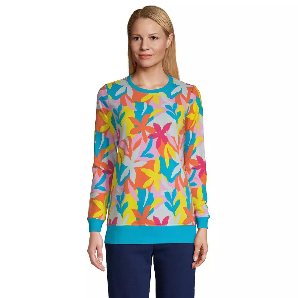 Women's Lands' End Serious Sweats Crewneck Sweatshirt Tunic,  Product Image