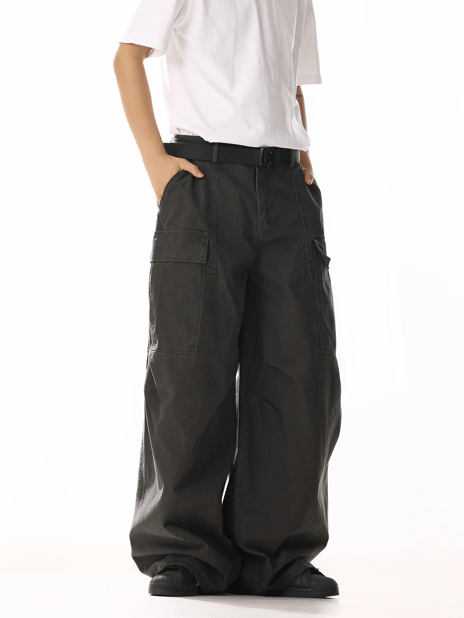 RT No. 19816 ARMY GREEN CARGO BAGGY PANTS Product Image