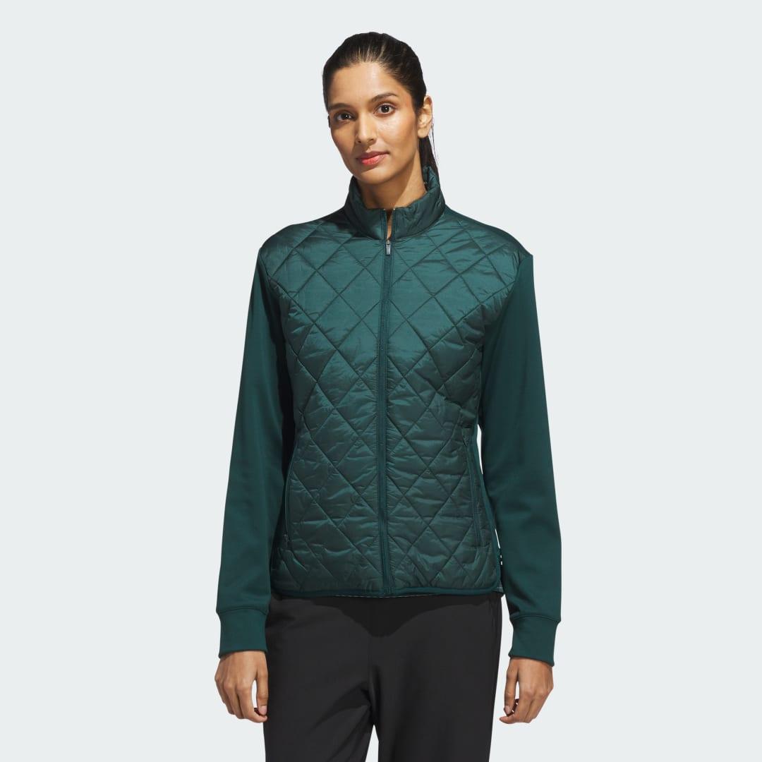 adidas Ultimate365 Quilted Full-Zip Jacket Black M Womens Product Image