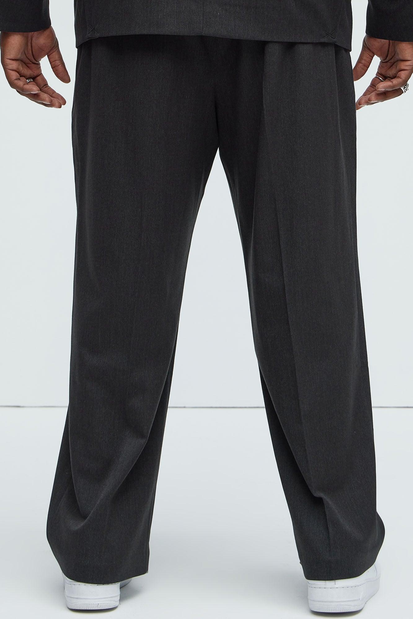 Liam Relaxed Tapered Trousers - Black Product Image